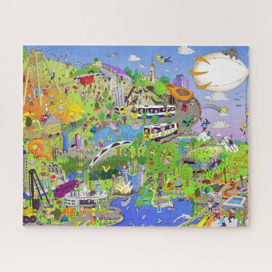 Sydney Australia Outback City Park Architecture; Legpuzzel (Horizontaal)