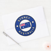 Sydney Australia Ronde Sticker (Envelop)