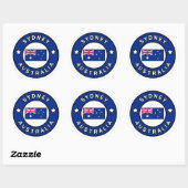 Sydney Australia Ronde Sticker (Vel)