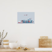 Sydney Australia Skyline Poster (Keuken)