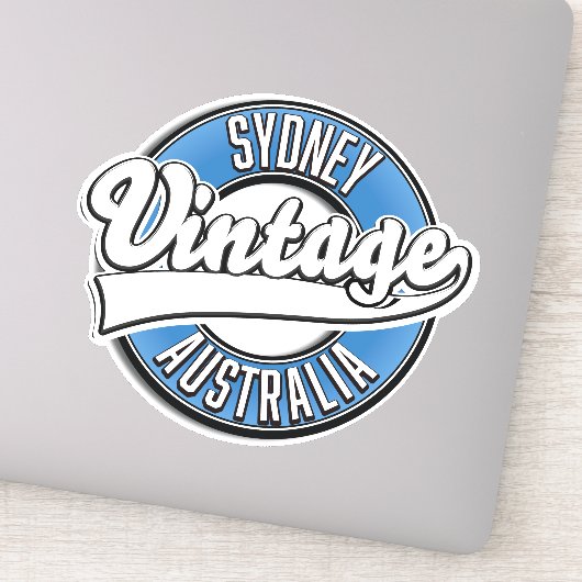 Sydney Australia  style logo Sticker (Detail)