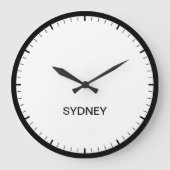Sydney Australia Time Zone Newsroom Style Clock Grote Klok (Voorkant)