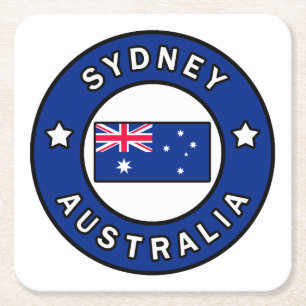 Sydney Australia Vierkante Kartonnen Onderzetter