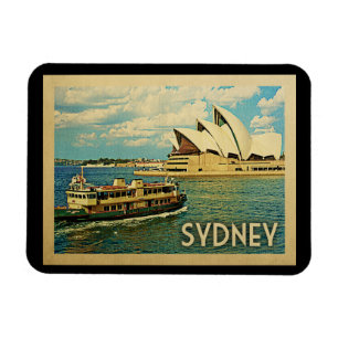 Sydney Australia Vintage Travel Magneet