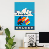 Sydney Australia Vintage Travel Poster (Thuiskantoor)