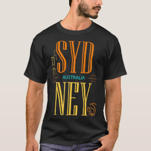 Sydney Australië City Sign T-shirt