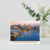Sydney Australië met Blue Harbor Briefkaart (Staand voorkant)