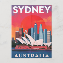 Sydney Australië Operahuis Silhouet Briefkaart