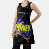 Sydney Australië Retro Kangoeroe en Flag Schort (Insitu)