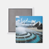 Sydney Australie Souvenir Magnet Change Année (Recto/Verso)