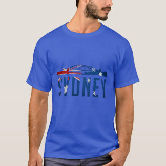 Sydney Australië stad silhouet ontwerp vriend T-shirt