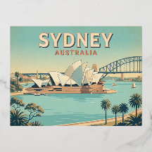 Sydney Australië Vintage Reisposter |