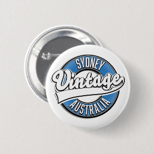 Sydney Australië vintage stijl logo Ronde Button 5,7 Cm