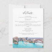 SYDNEY AUSTRALIË Waterverf Illustratie Bruiloft Kaart (Voorkant)