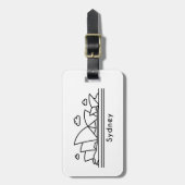 Sydney Bagagelabel (Voorkant verticaal)
