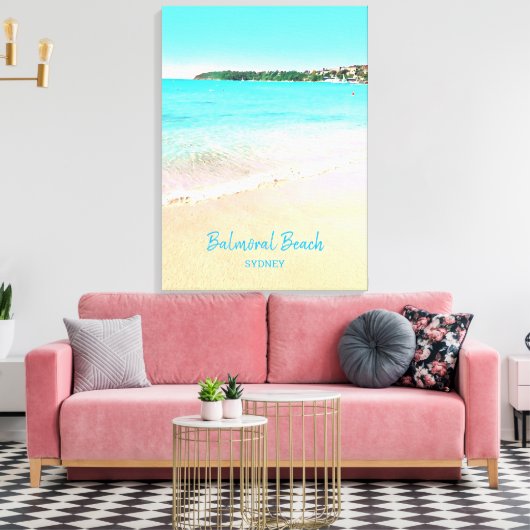 Sydney Balmoral Beach natuur scenery Canvas Afdruk (Insitu (Woonkamer))
