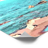 Sydney Balmoral Beach retro Bathers Pavillion Poster (Hoek)