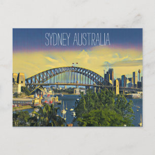 sydney bridge uitzicht briefkaart