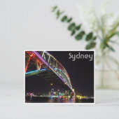 sydney bridge vivid briefkaart (Staand voorkant)