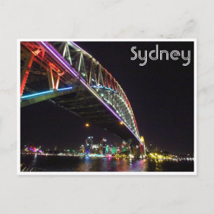 sydney bridge vivid briefkaart
