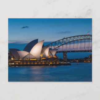 Sydney cityscape at night, Australië Briefkaart