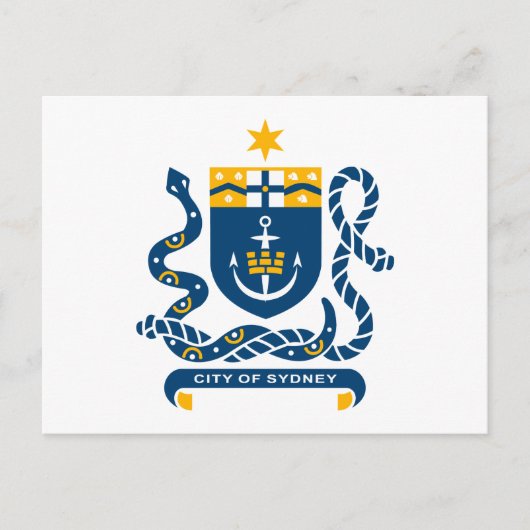 Sydney Coat of Arms Briefkaart (Voorkant)