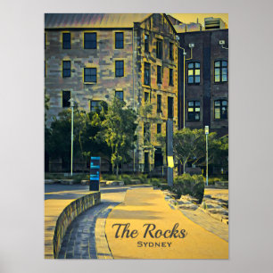 Sydney de Rocks schilderachtig reis Poster