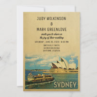 Sydney Faire-part de mariage Australie
