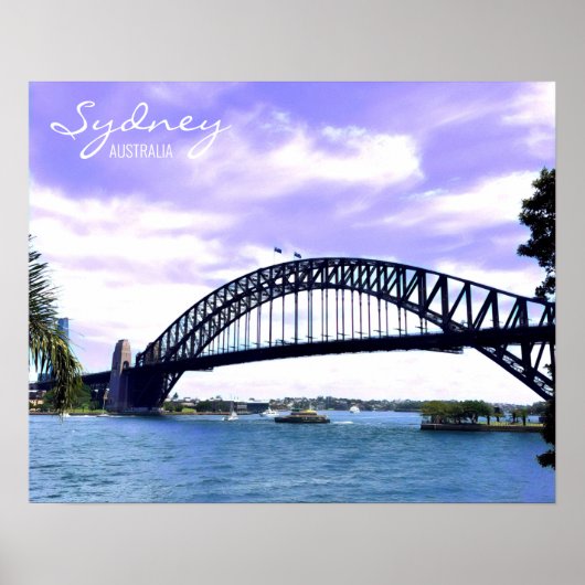 Sydney Ferry Harbor Bridge Poster (Voorkant)