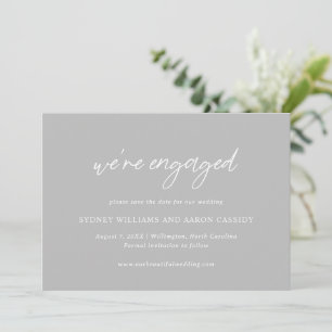 Sydney Grey Modern Wedding Save The Date