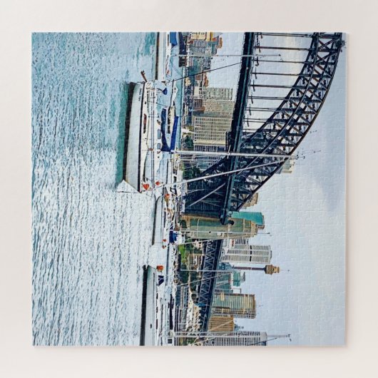 Sydney Harbor Bridge met jachten Legpuzzel (Horizontaal)