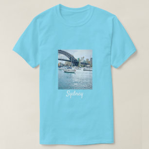 Sydney Harbor Bridge met jachten T-shirt