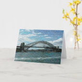 Sydney Harbor Bridge (Mozaïek) Kaart (Gele Bloem)
