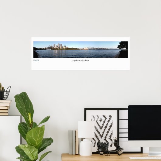 Sydney Harbor Panorama Poster (Thuiskantoor)