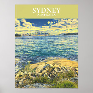 Sydney Harbor skyline-reiswiekdecor Poster