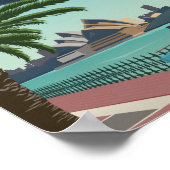 Sydney Harbour Australia Vintage Travel Poster (Hoek)