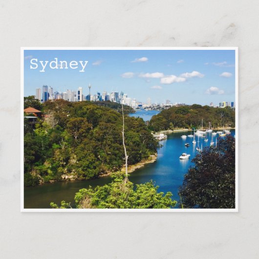 Sydney Harbour-baaien Briefkaart (Voorkant)