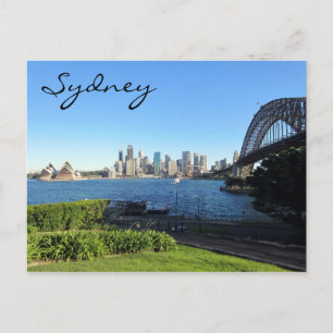 sydney harbour blauw briefkaart