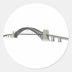 Sydney Harbour Bridge: 3D-model: Ronde Sticker