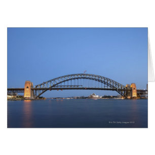 Sydney Harbour Bridge and Opera House bij schemeri