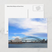 Sydney Harbour Bridge and Opera House Briefkaart (Voorkant / Achterkant)