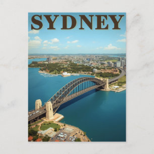 Sydney Harbour Bridge Australië Briefkaart