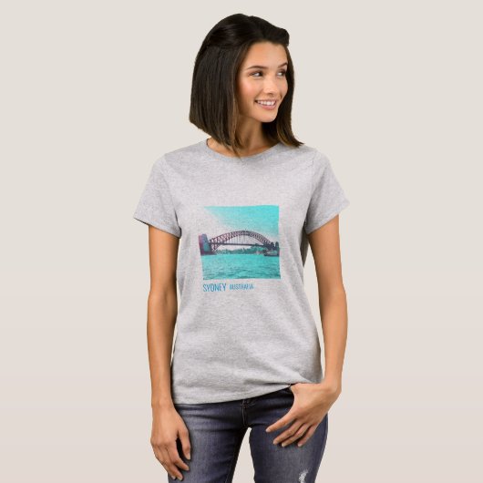 Sydney Harbour Bridge Australische reizen T-shirt (Voorkant volledig)