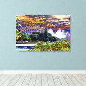 Sydney Harbour Bridge en Opera House Canvas Afdruk (Insitu (Houten vloer))