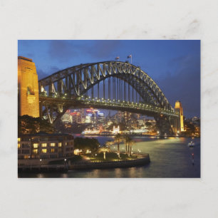 Sydney Harbour Bridge en Park Hyatt Sydney Hotel Briefkaart