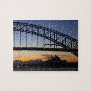 Sydney Harbour Bridge en Sydney Opera House om 2 u Legpuzzel