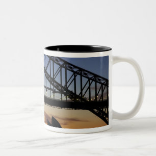 Sydney Harbour Bridge en Sydney Opera House op 2 Tweekleurige Koffiemok