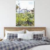 Sydney Harbour Bridge met inheemse planten Canvas Afdruk (Insitu (Slaapkamer))