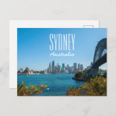 Sydney Harbour Bridge & Opera House Skyline Briefkaart (Voorkant / Achterkant)