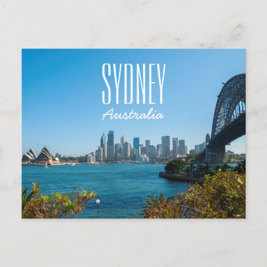 Sydney Harbour Bridge & Opera House Skyline Briefkaart (Voorkant)
